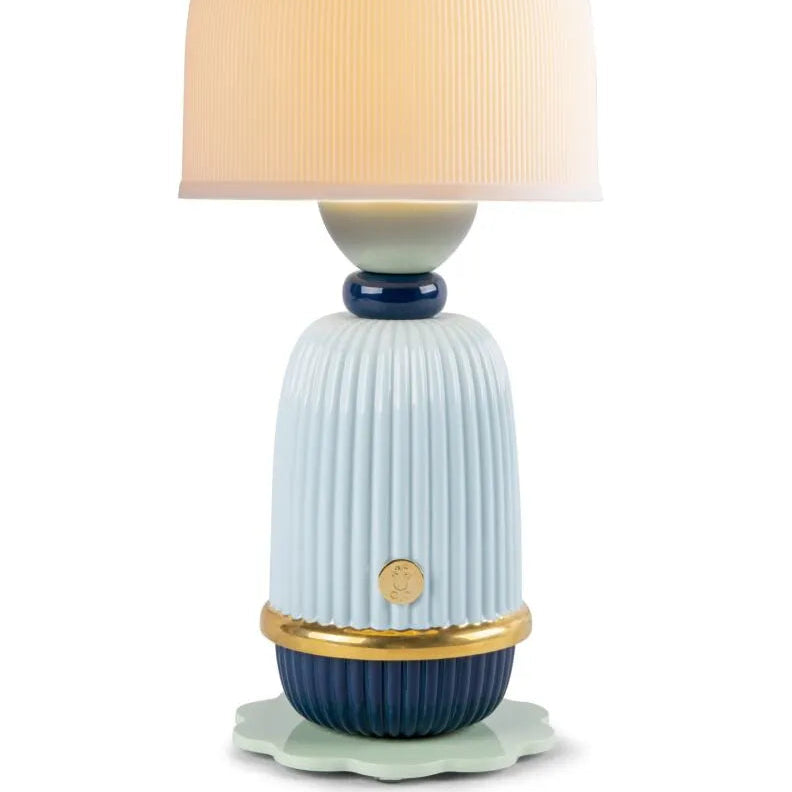 Lladró Kokeshi Lamp in handcrafted porcelain, from the Nightbloom collection, handcrafted in Valencia since 1953.