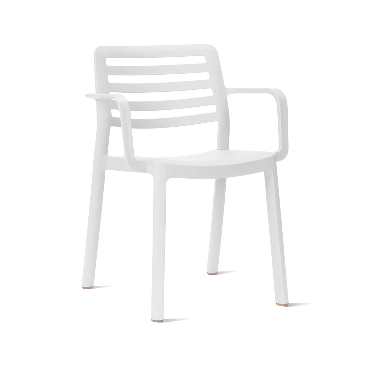 Garbar Wind Armchair in White, injected polypropylene