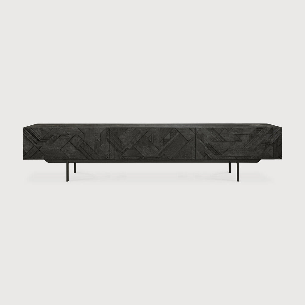 Ethnicraft Graphic TV Cupboard, FSC-certified solid wood furniture by Belgian brand