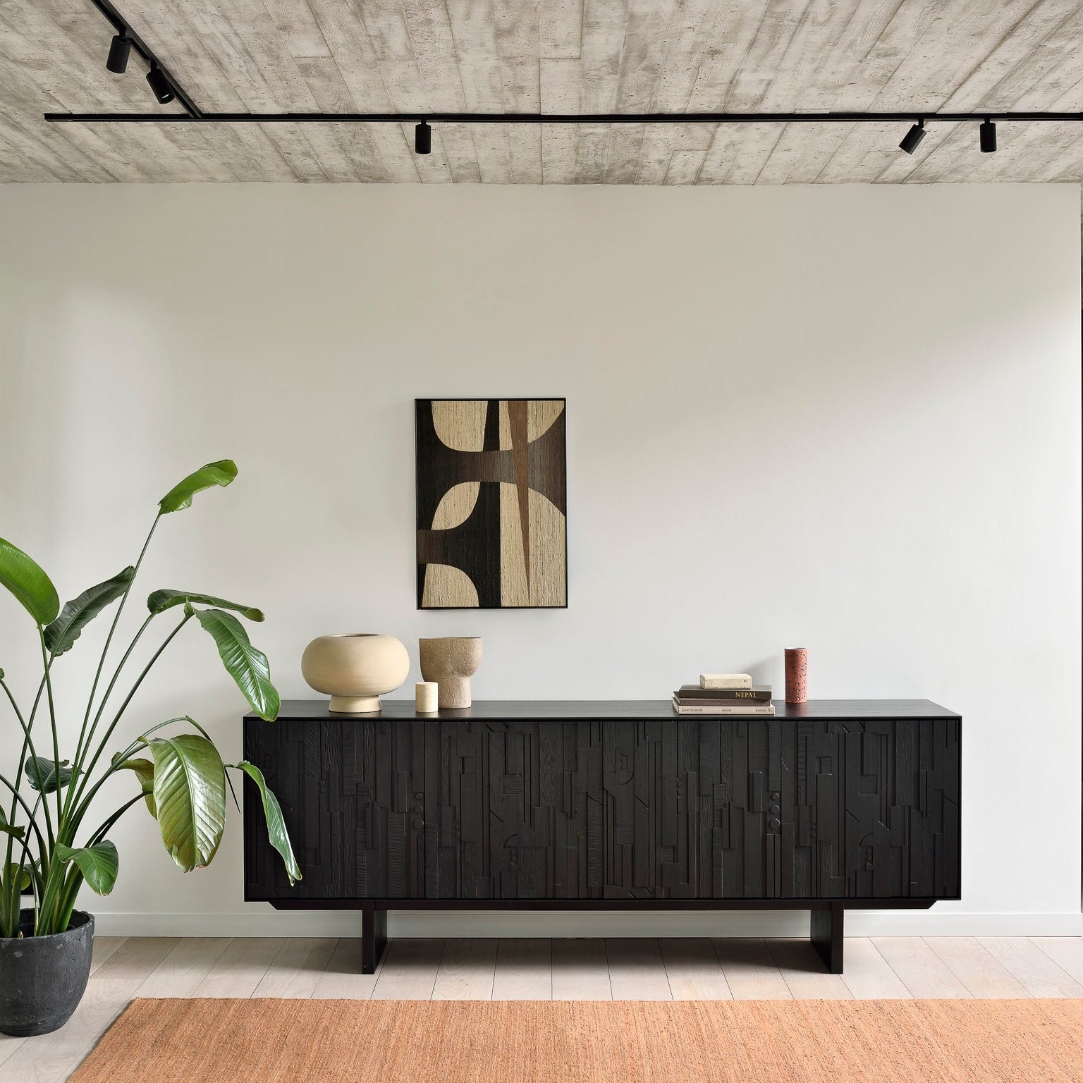 Ethnicraft Mosaic Sideboard in teak, FSC-certified solid teak