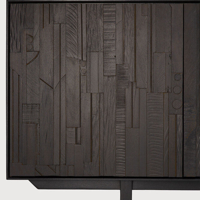 Ethnicraft Mosaic Sideboard, FSC-certified solid wood furniture by Belgian brand