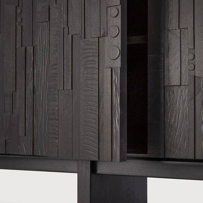 Ethnicraft Mosaic Sideboard, FSC-certified solid wood furniture by Belgian brand