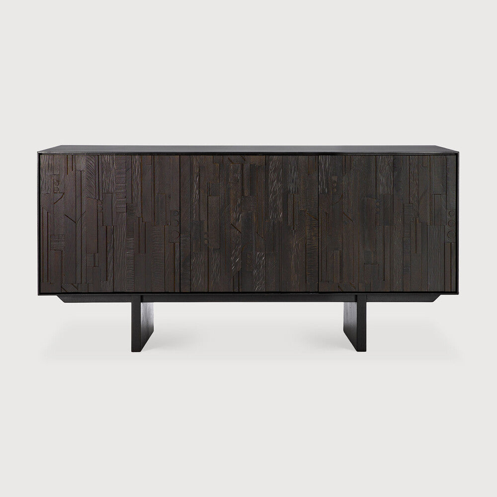 Ethnicraft Mosaic Sideboard, FSC-certified solid wood furniture by Belgian brand