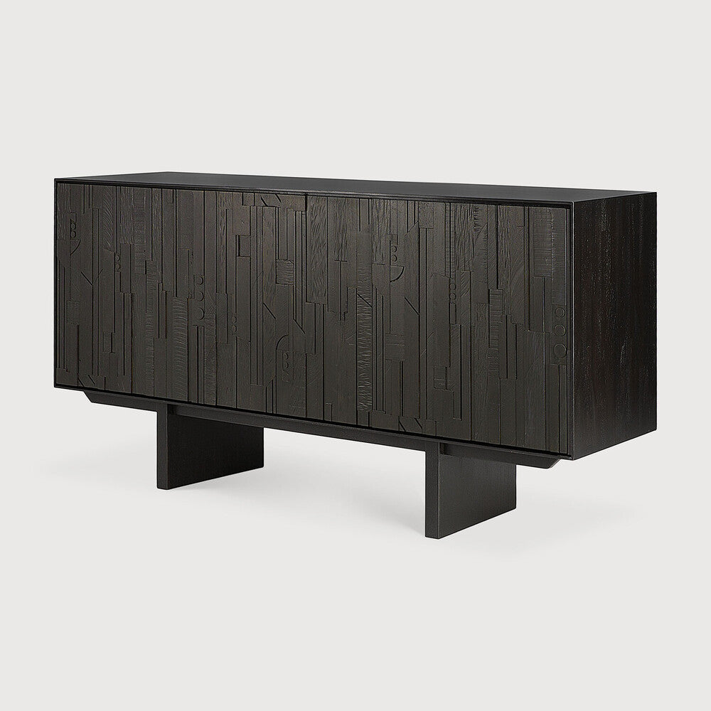 Ethnicraft Mosaic Sideboard, FSC-certified solid wood furniture by Belgian brand