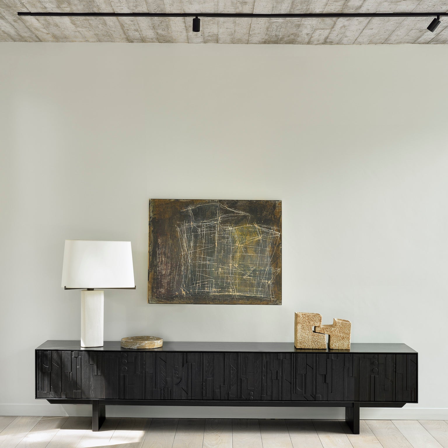 Ethnicraft Mosaic TV Cupboard, FSC-certified solid wood furniture by Belgian brand