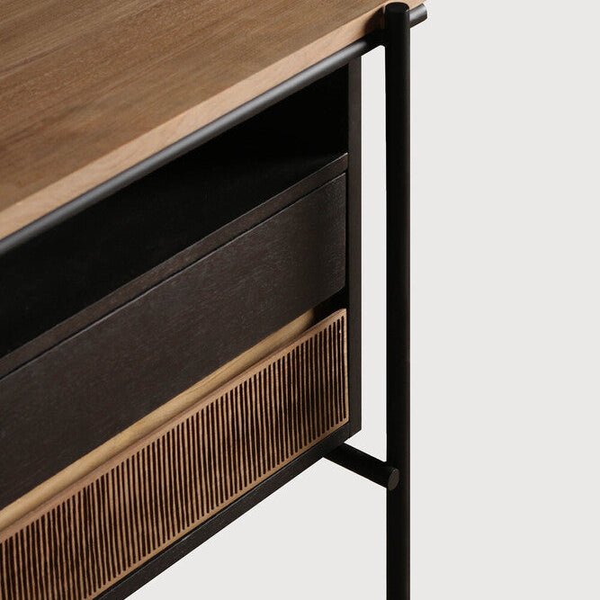 Ethnicraft Oscar Desk, FSC-certified solid wood furniture by Belgian brand