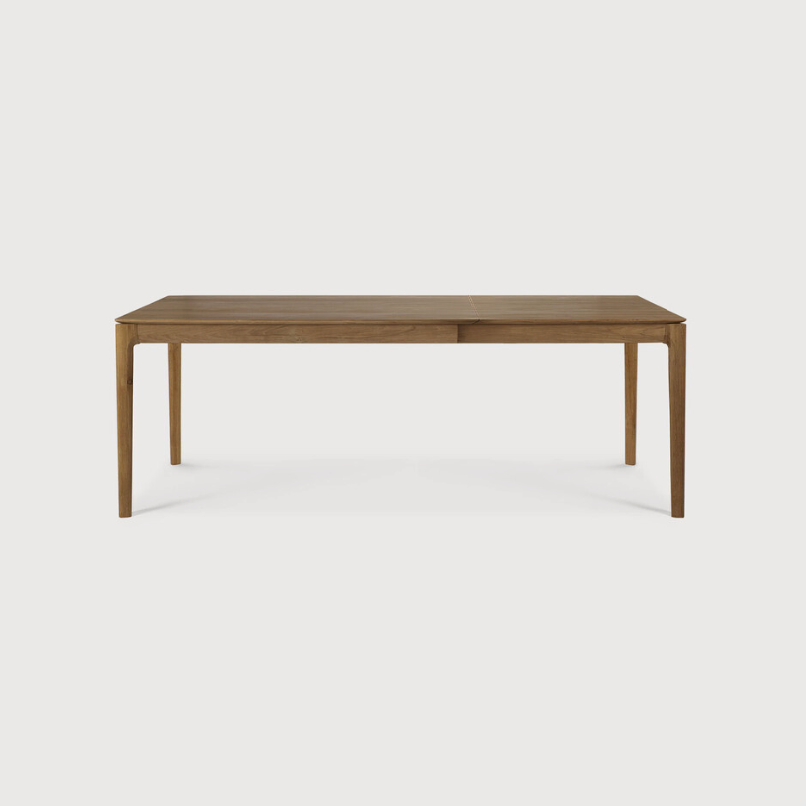 Ethnicraft Bok Extendable Dining Table, FSC-certified solid wood furniture by Belgian brand