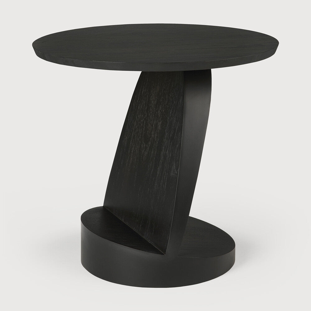 Ethnicraft Oblic Side Table, FSC-certified solid wood furniture by Belgian brand