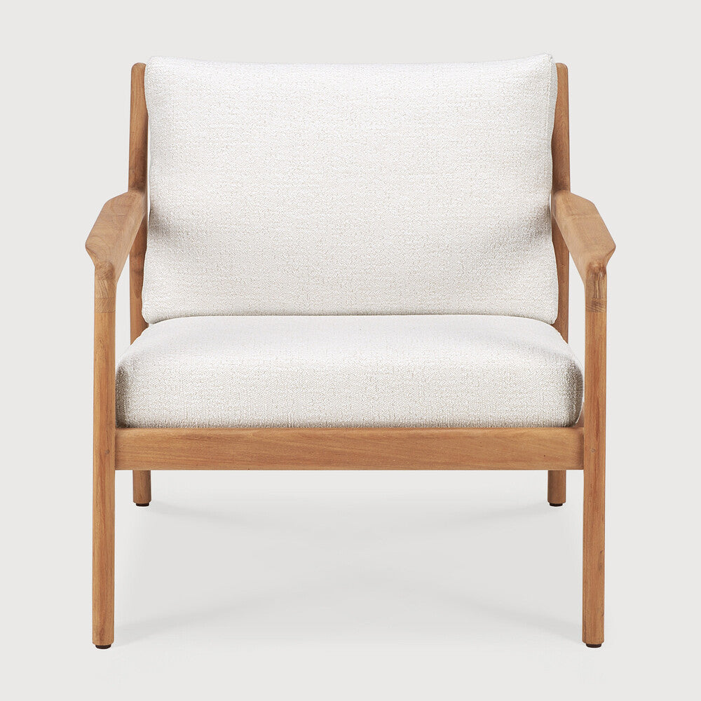 Ethnicraft Jack Outdoor Lounge Chair with FSC-certified solid wood frame, Belgian design