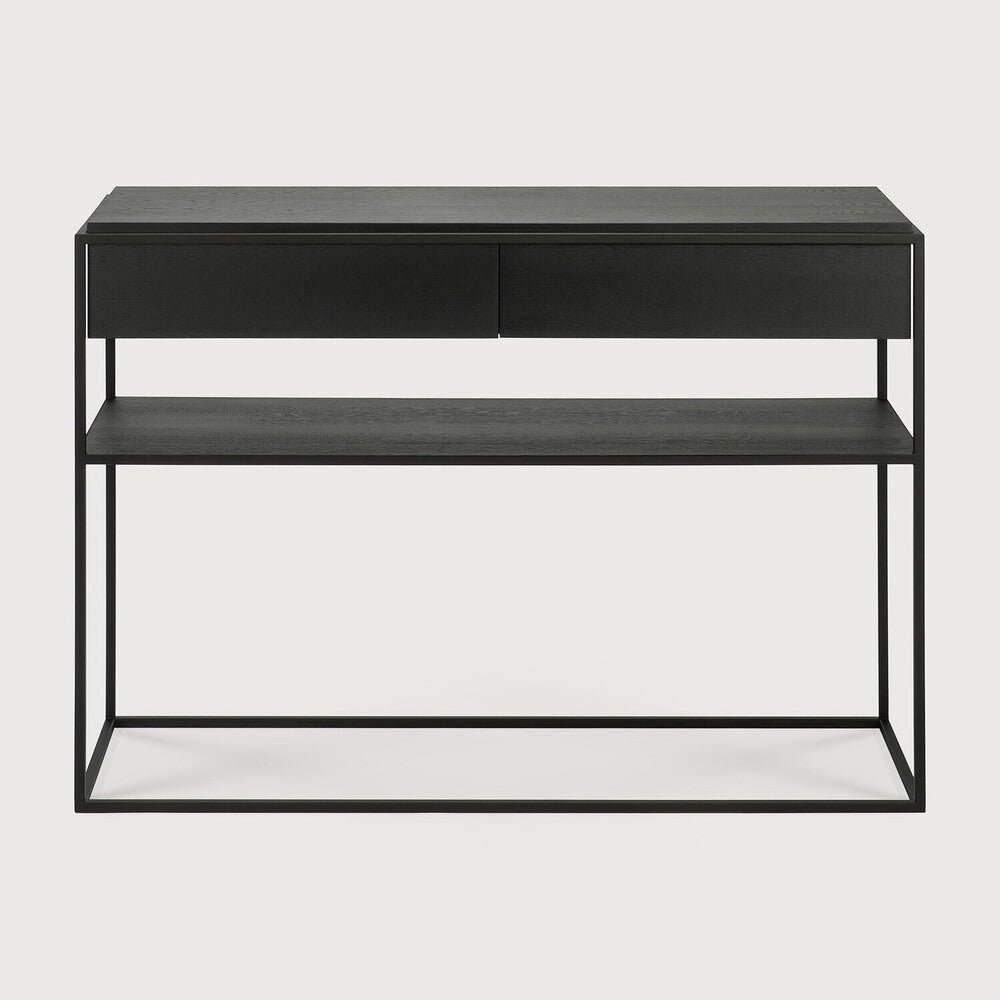 Ethnicraft Monolit Console, FSC-certified solid wood furniture by Belgian brand