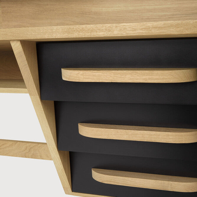 Ethnicraft Origami Desk, FSC-certified solid wood furniture by Belgian brand