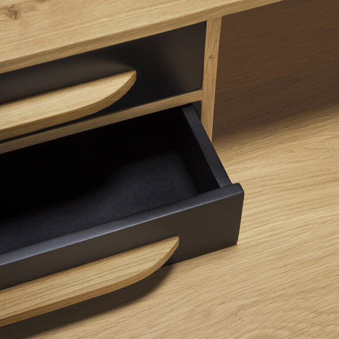 Ethnicraft Origami Desk, FSC-certified solid wood furniture by Belgian brand