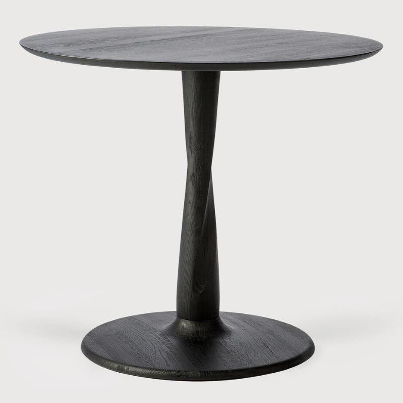 Ethnicraft Torsion Lounge Table, FSC-certified solid wood furniture by Belgian brand