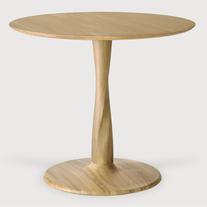 Ethnicraft Torsion Lounge Table, FSC-certified solid wood furniture by Belgian brand