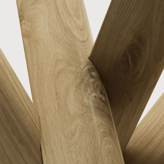 Ethnicraft Mikado Side Table, FSC-certified solid wood furniture by Belgian brand