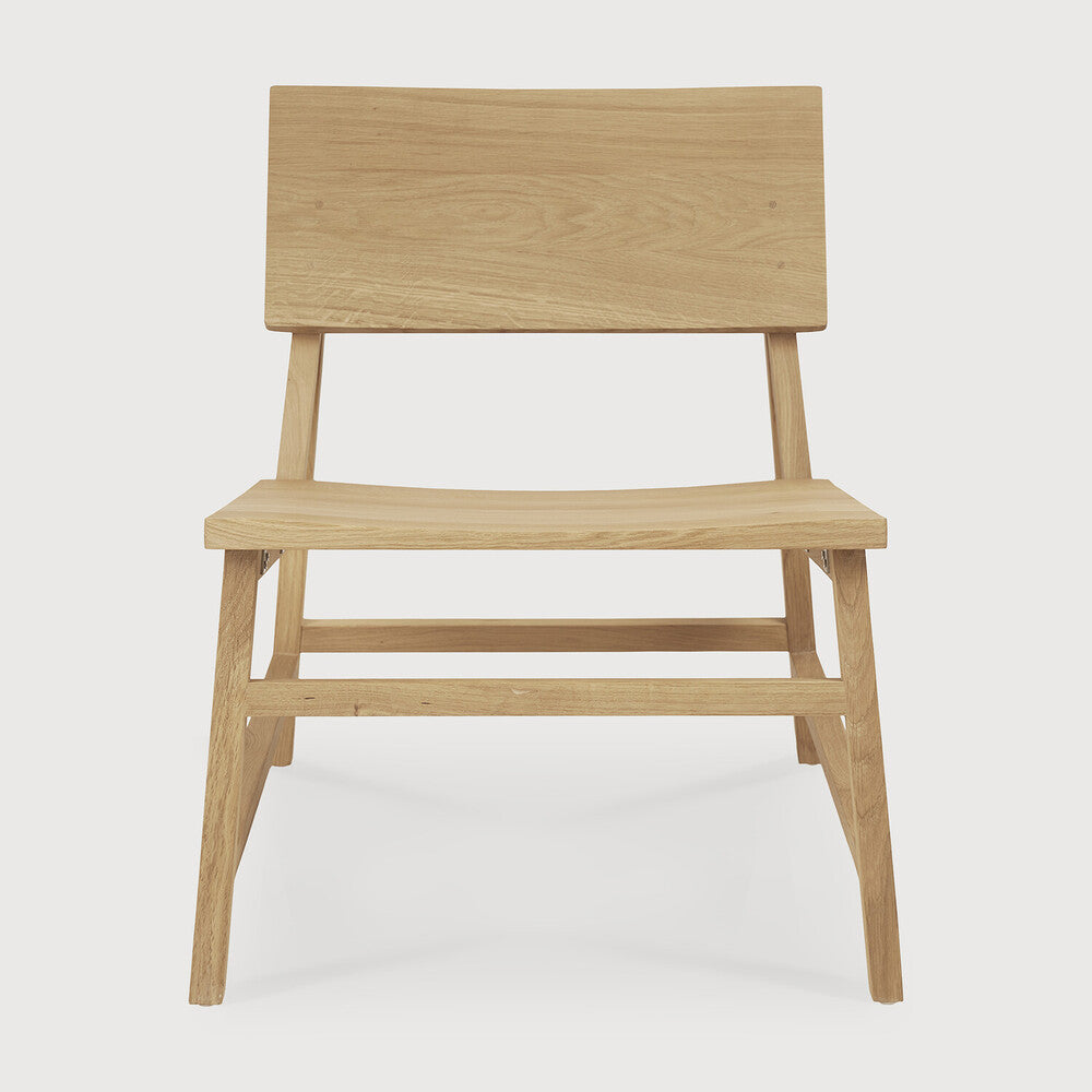 Ethnicraft N2 Lounge Chair with FSC-certified solid wood frame, Belgian design