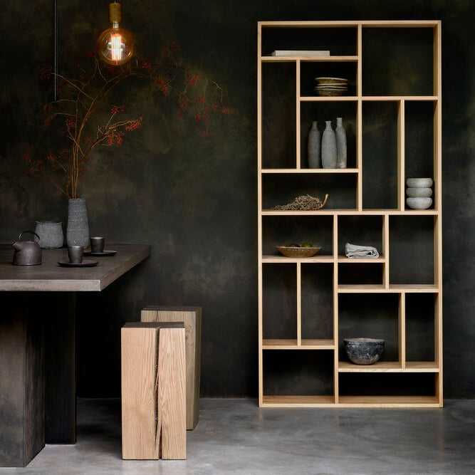 Ethnicraft M Rack styled in an interior setting