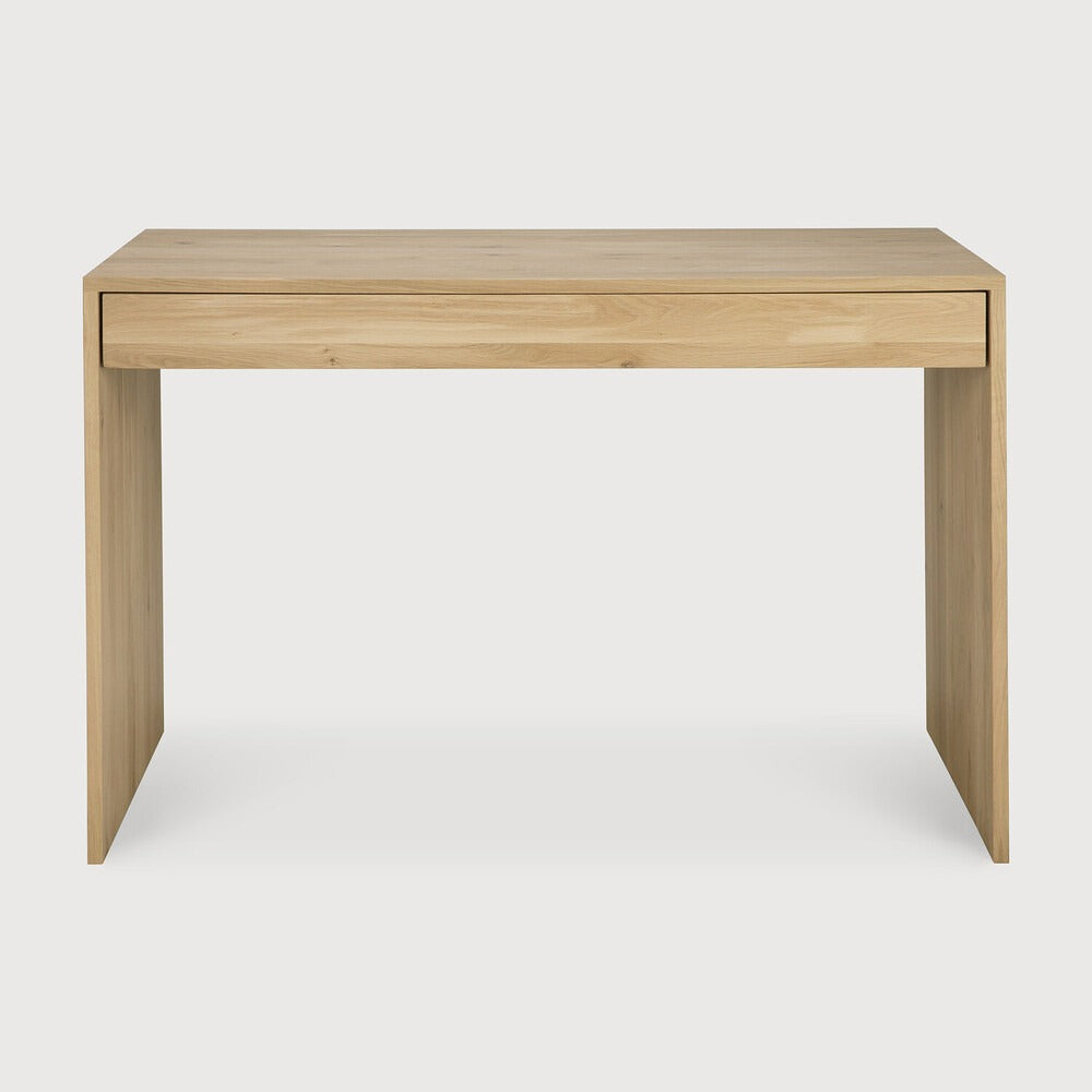 Ethnicraft Wave Desk, FSC-certified solid wood furniture by Belgian brand