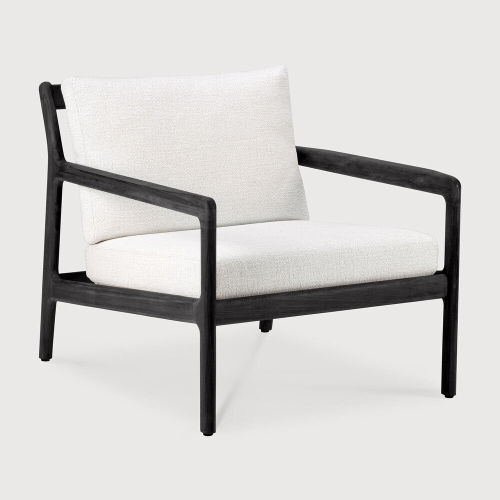 Ethnicraft Jack Outdoor Lounge Chair with FSC-certified solid wood frame, Belgian design