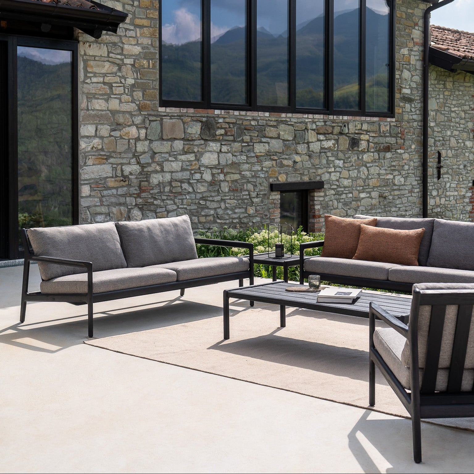 Ethnicraft Nomad Indoor/Outdoor Rug, woven textile from Belgian brand Ethnicraft