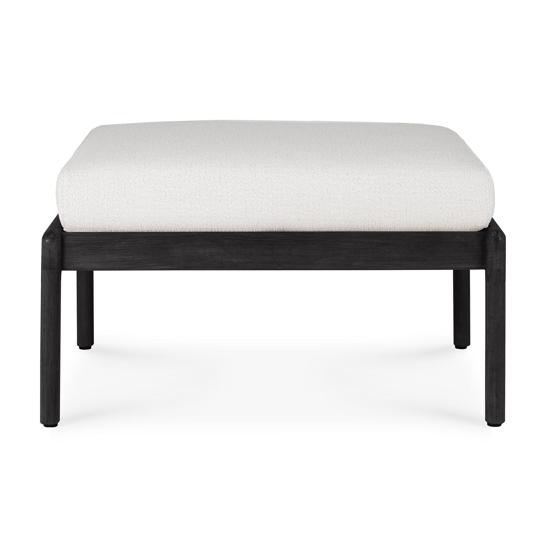 Ethnicraft Jack Outdoor Footstool with FSC-certified solid teak frame