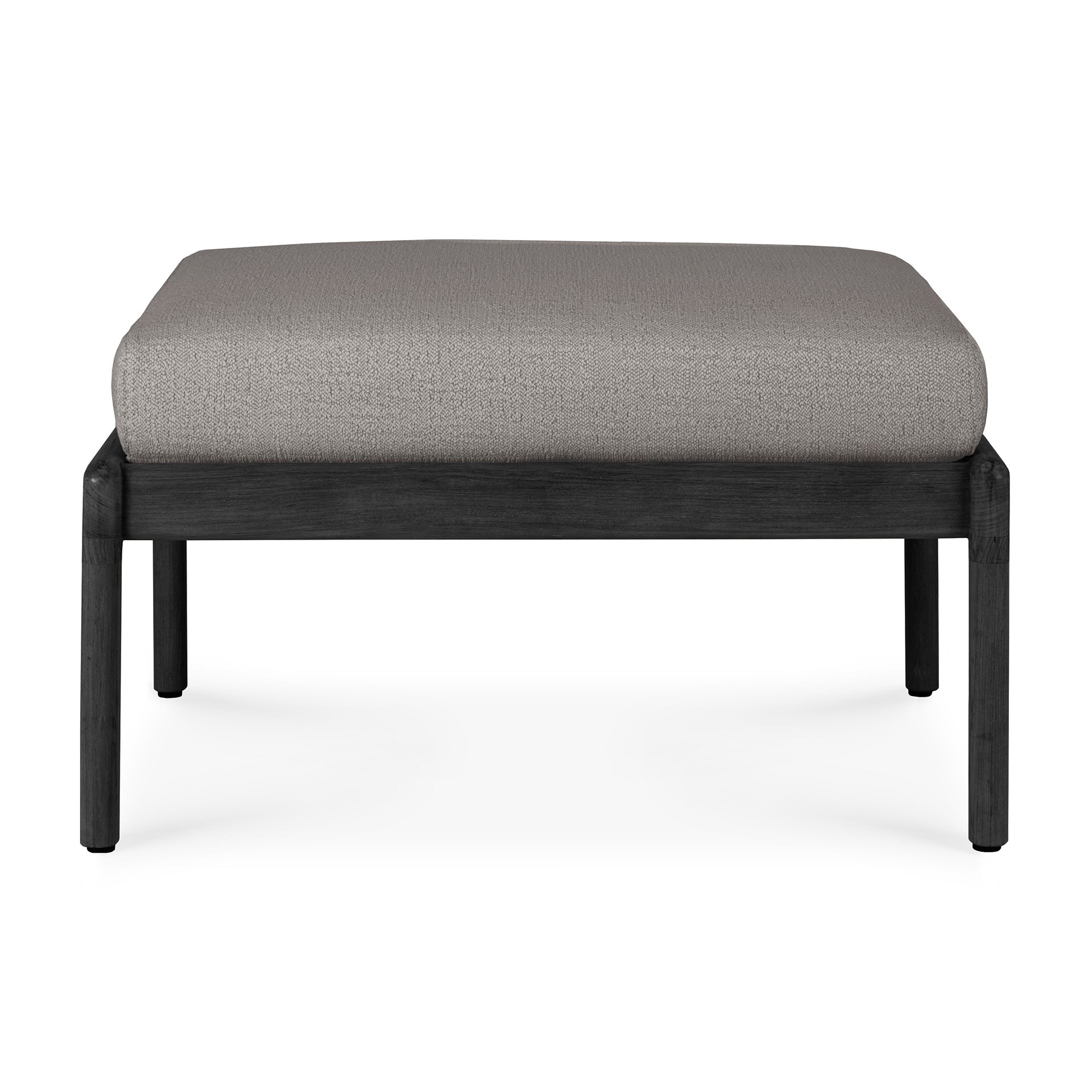 Ethnicraft Jack Outdoor Footstool with FSC-certified solid teak frame