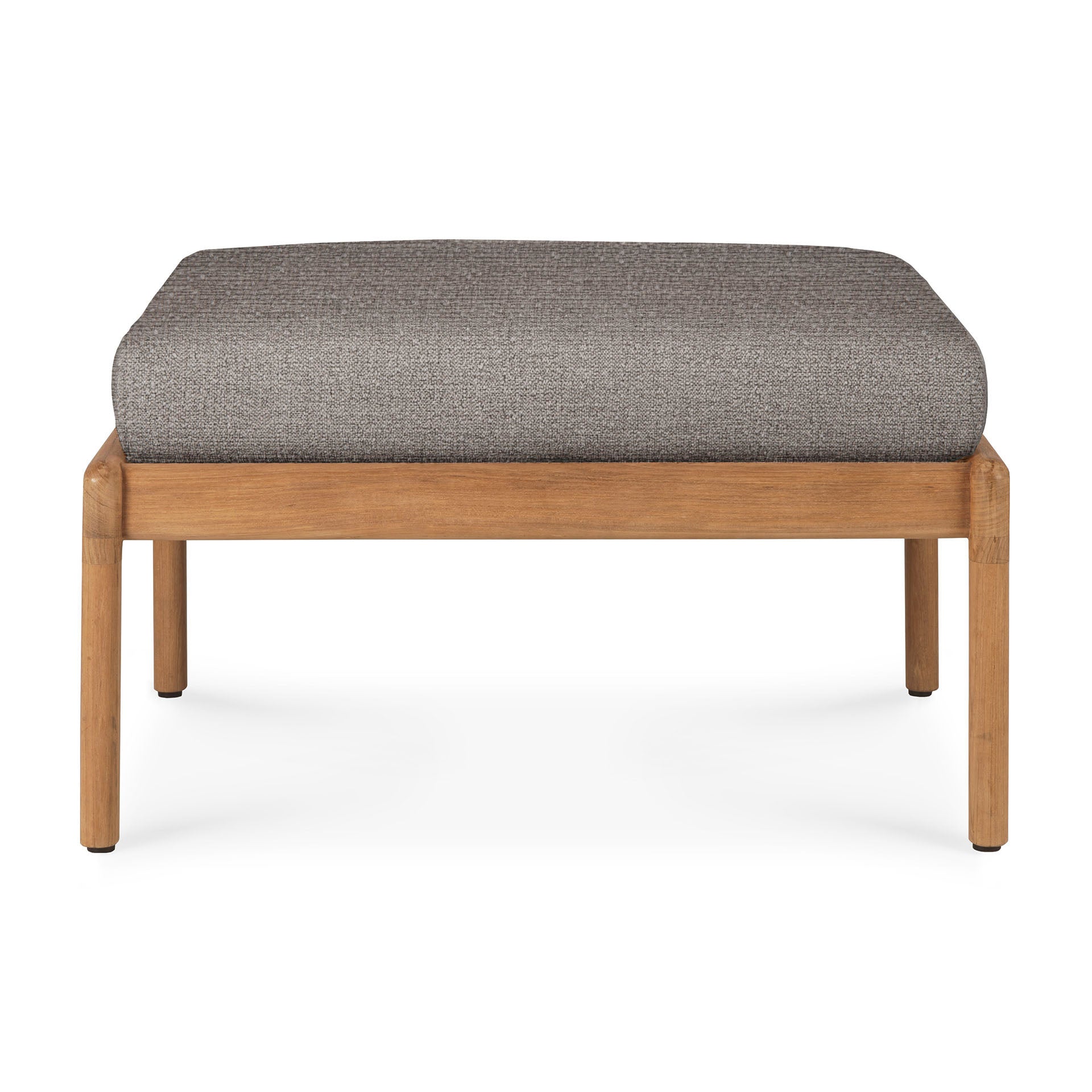 Ethnicraft Jack Outdoor Footstool with FSC-certified solid teak frame