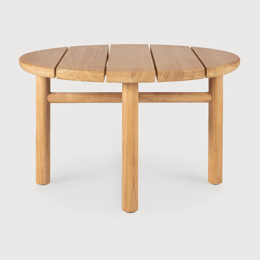 Ethnicraft Quatro Outdoor Side Table, FSC-certified solid wood furniture by Belgian brand