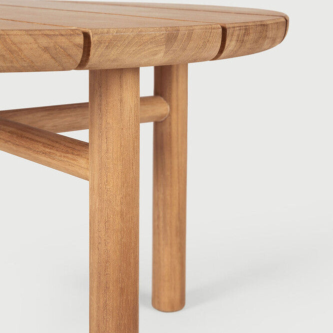 Ethnicraft Quatro Outdoor Side Table, FSC-certified solid wood furniture by Belgian brand