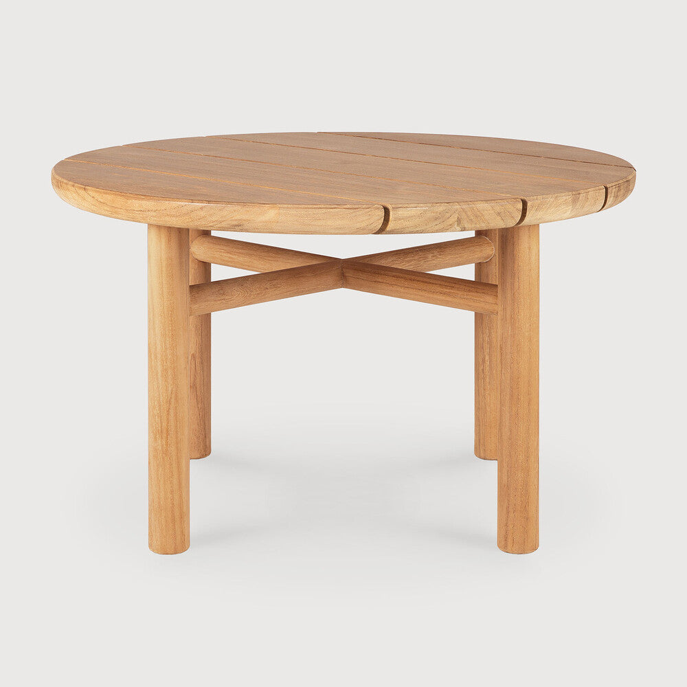 Ethnicraft Quatro Outdoor Side Table, FSC-certified solid wood furniture by Belgian brand