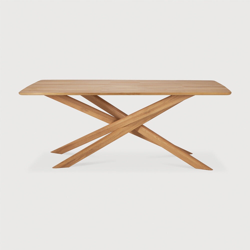 Ethnicraft Mikado Outdoor Dining Table, FSC-certified solid wood furniture by Belgian brand