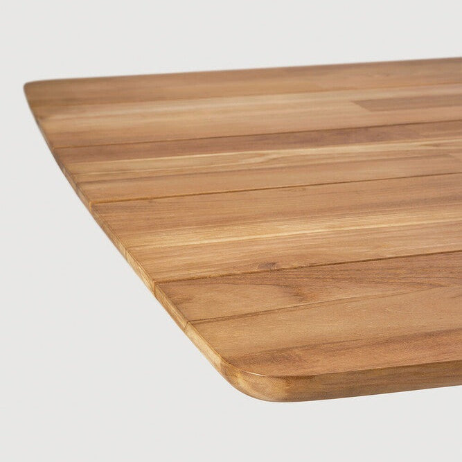 Ethnicraft Mikado Outdoor Dining Table, FSC-certified solid wood furniture by Belgian brand