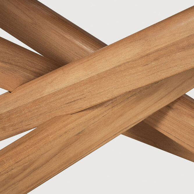 Ethnicraft Mikado Outdoor Dining Table, FSC-certified solid wood furniture by Belgian brand