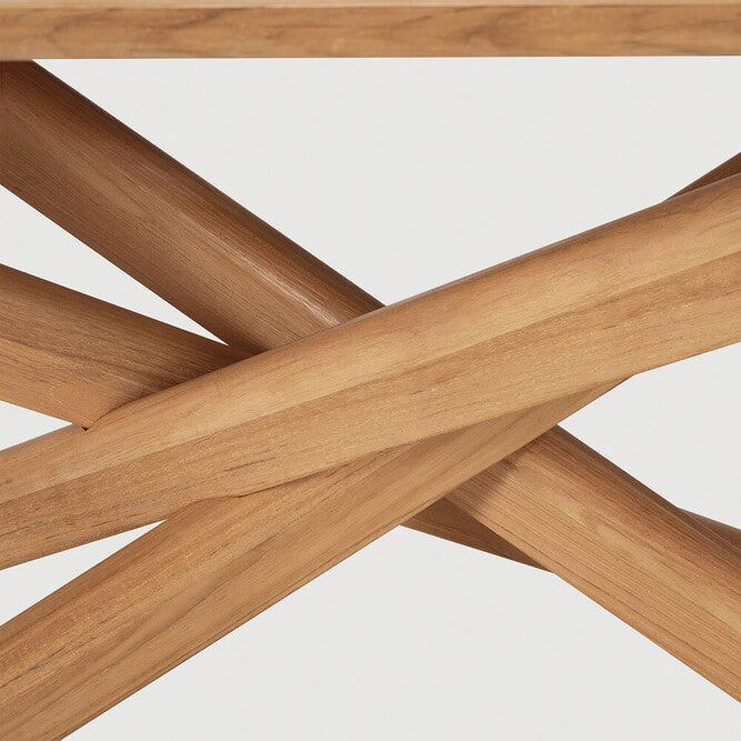 Ethnicraft Mikado Outdoor Dining Table, FSC-certified solid wood furniture by Belgian brand