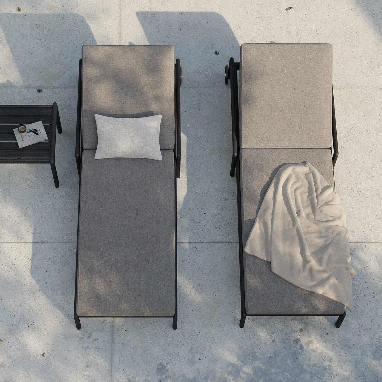 Ethnicraft Jack Outdoor Adjustable Lounger, FSC-certified solid wood furniture by Belgian brand