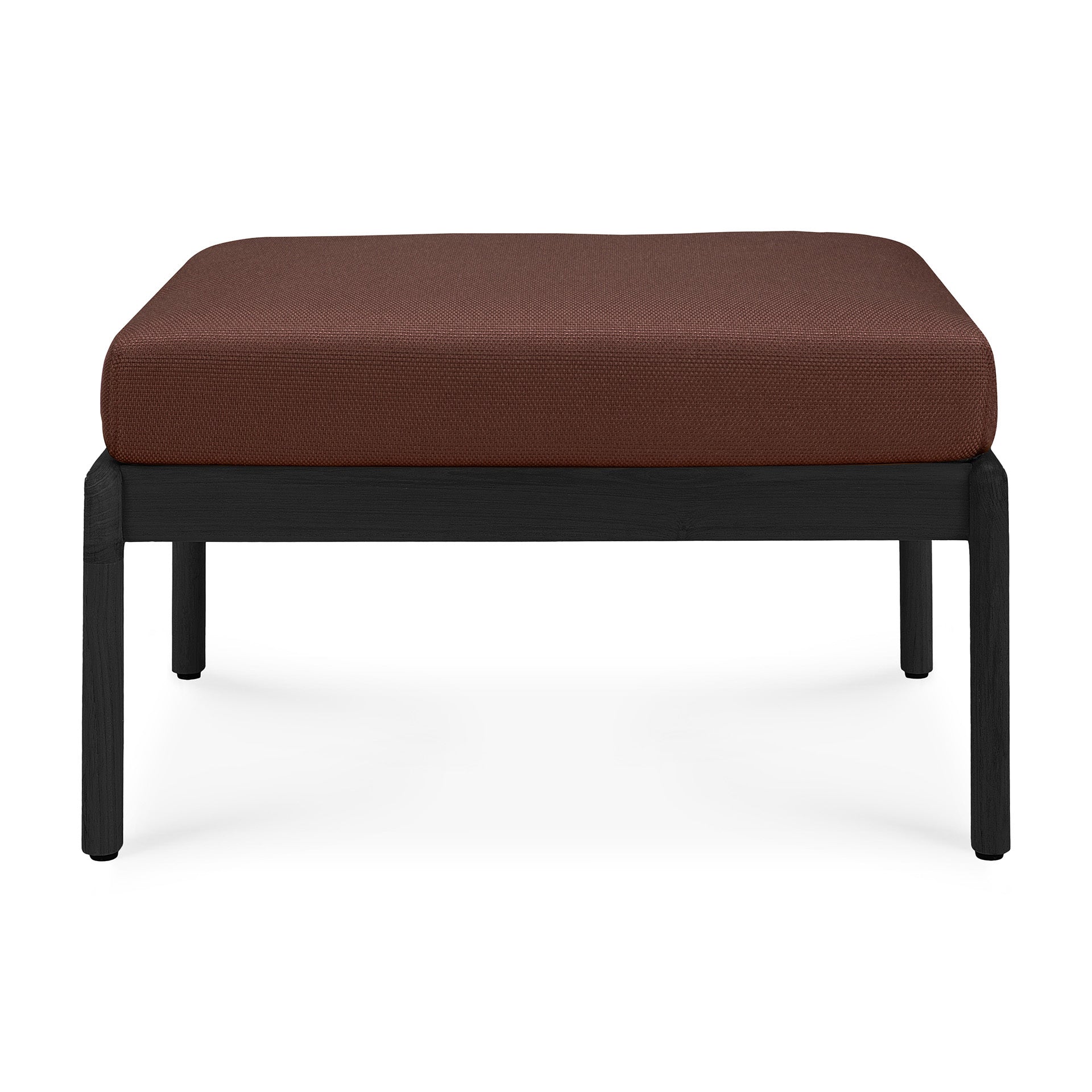 Ethnicraft Jack Outdoor Footstool with FSC-certified solid teak frame