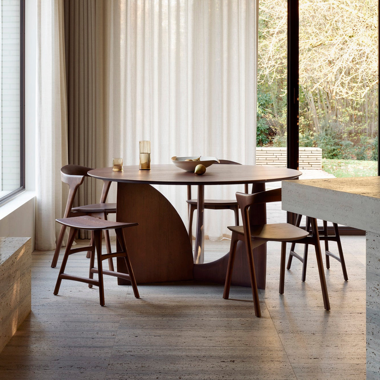 Geometric Round Dining Table