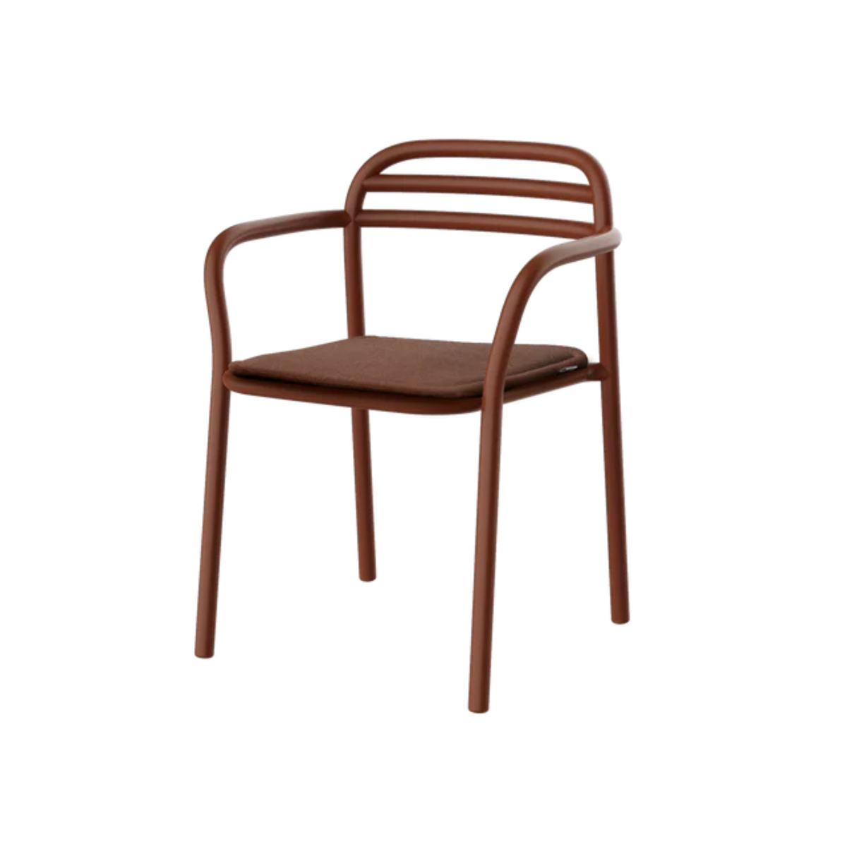 Cane-line Bliss Armchair in Desert red, aluminum