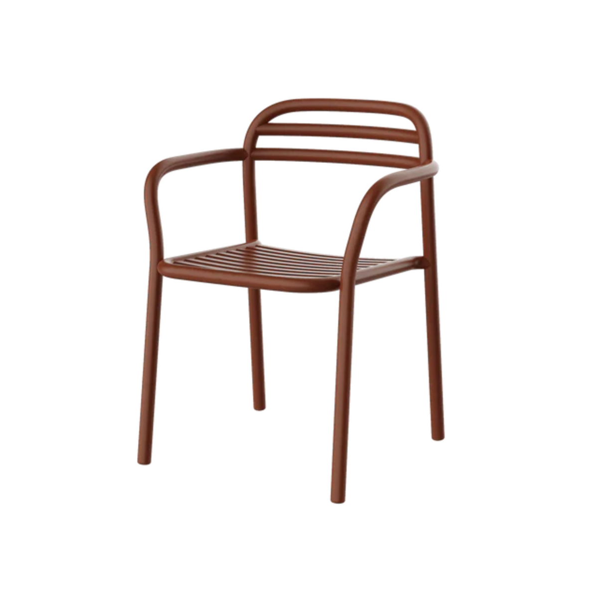 Cane-line Bliss Armchair in Desert red, no cushion, aluminum
