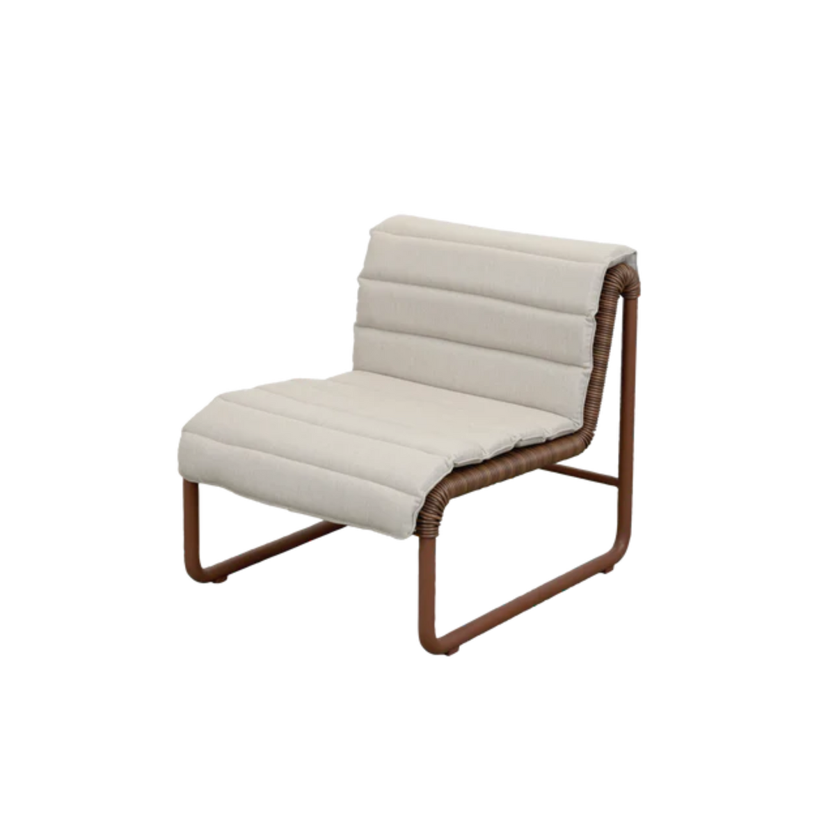 Cane-line Al Dente Lounge Chair in Desert Red with Sand cushion