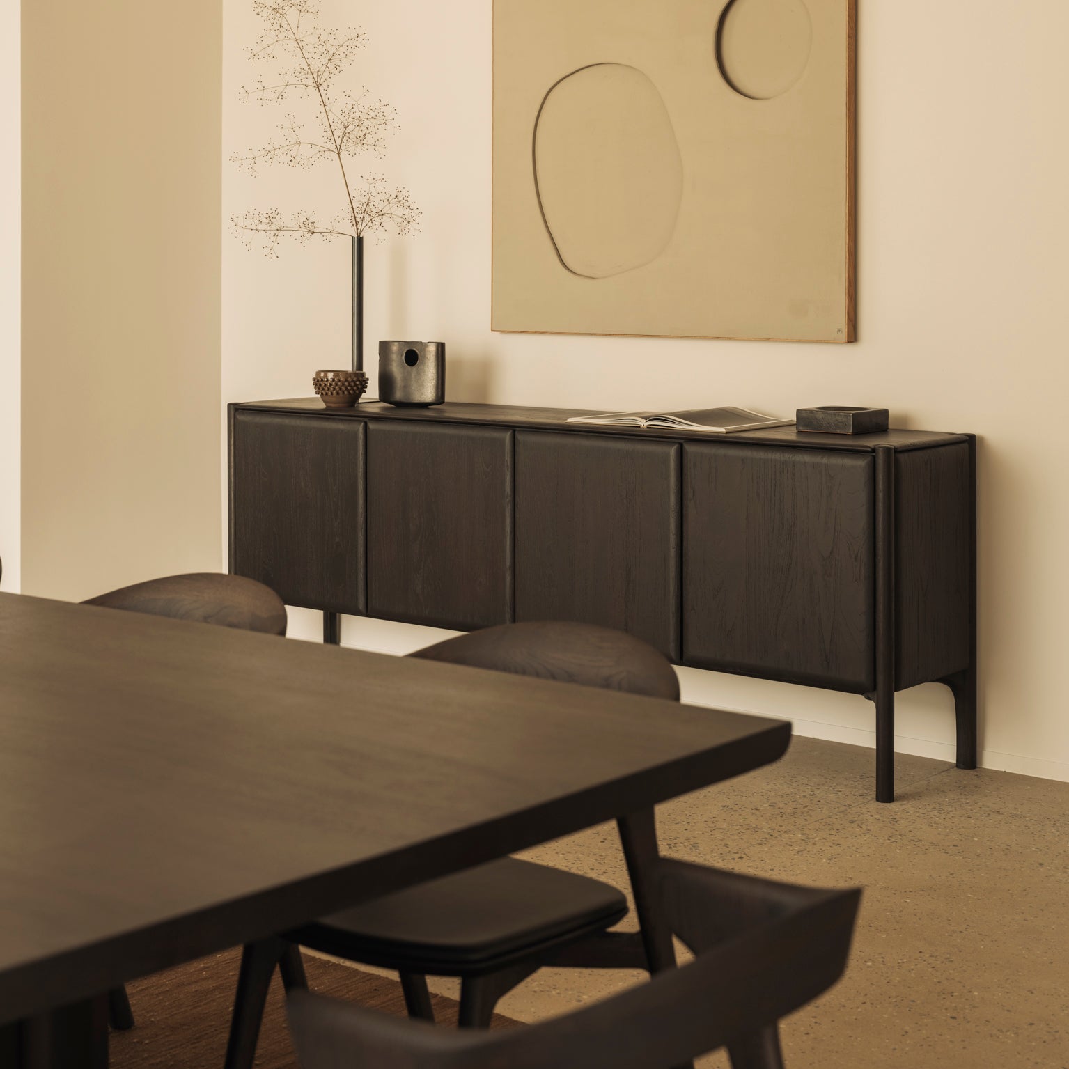 Ethnicraft PI Sideboard, FSC-certified solid wood furniture by Belgian brand