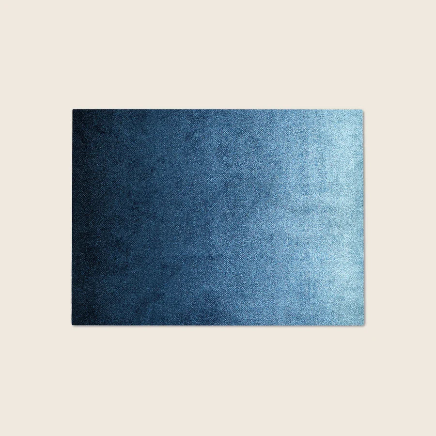 Heymat Dis Fjord in Fjord, recycled PET yarn doormat, Norwegian sustainable design
