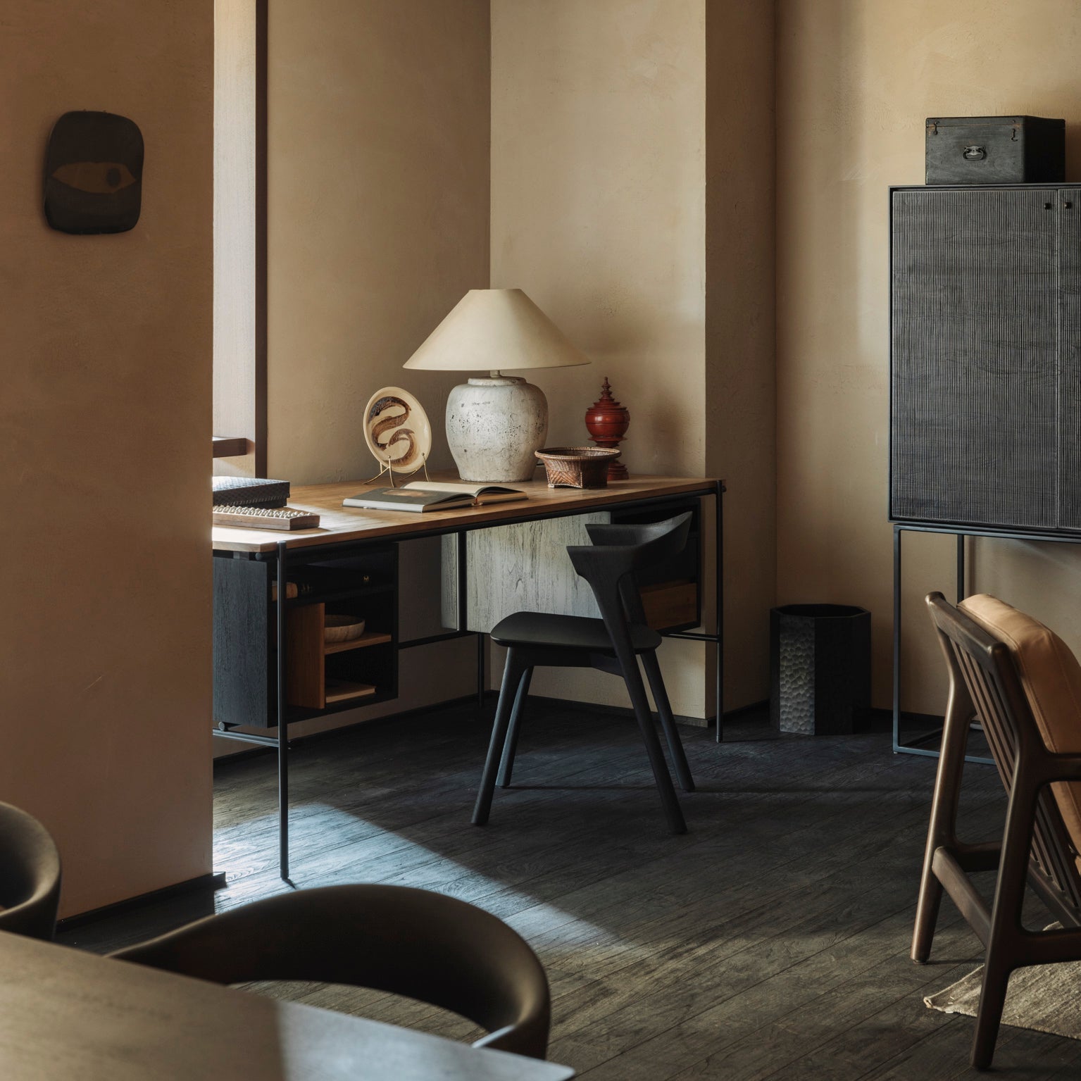 Ethnicraft Oscar Desk, FSC-certified solid wood furniture by Belgian brand