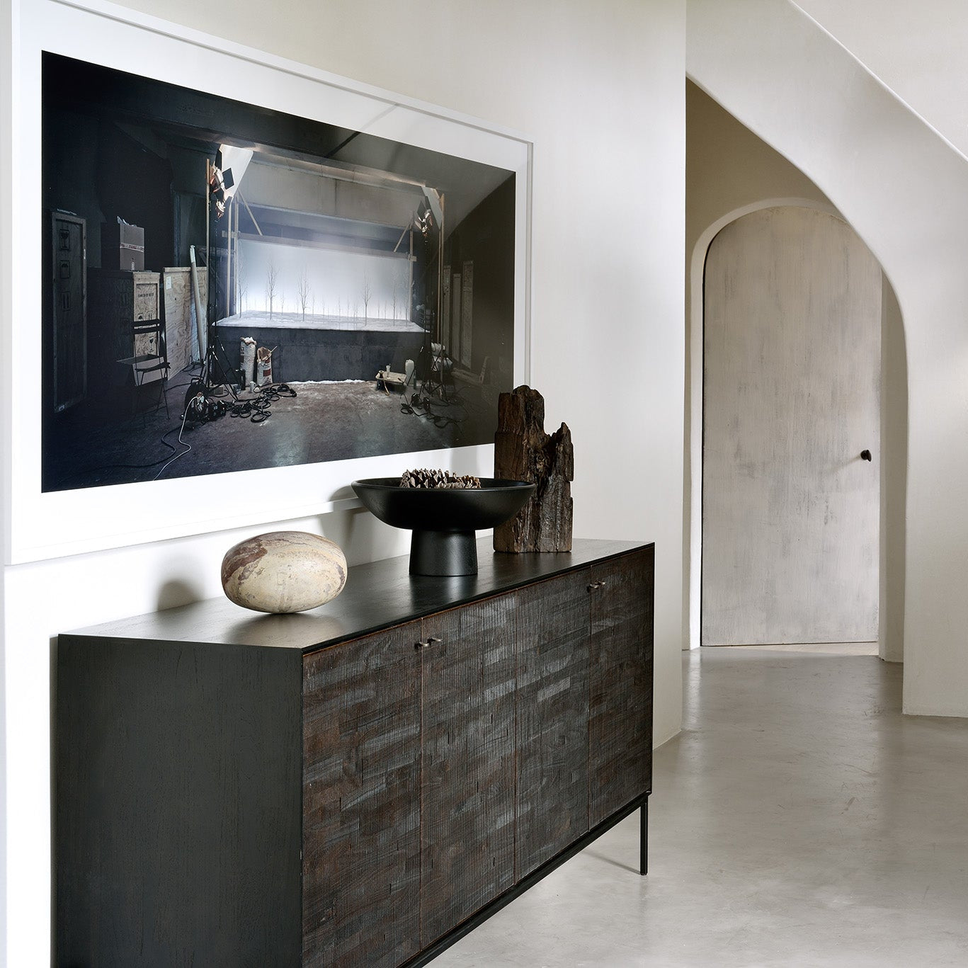 Ethnicraft Grooves Sideboard in teak, FSC-certified solid teak