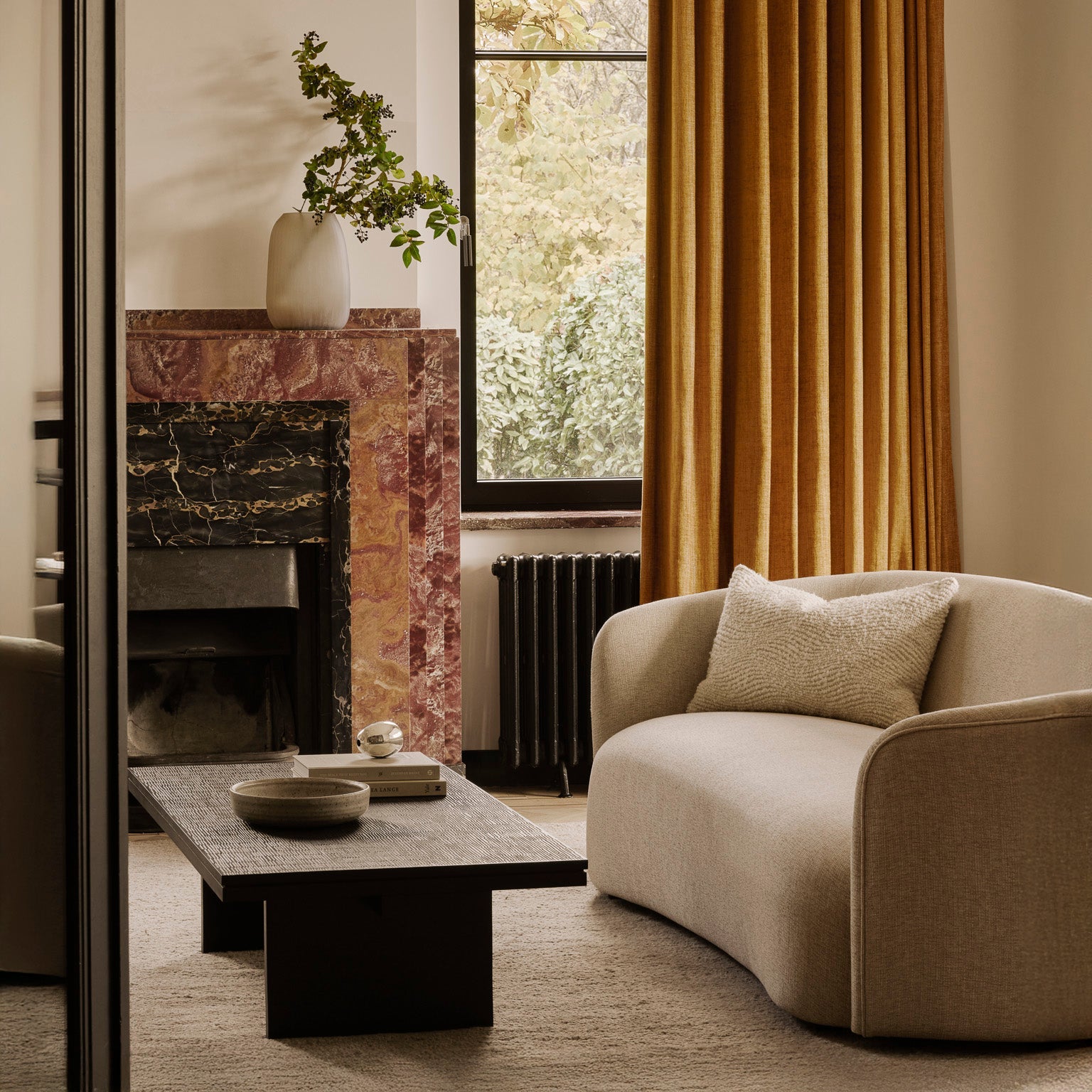 Ethnicraft Ellipse Sofa with FSC-certified solid teak frame