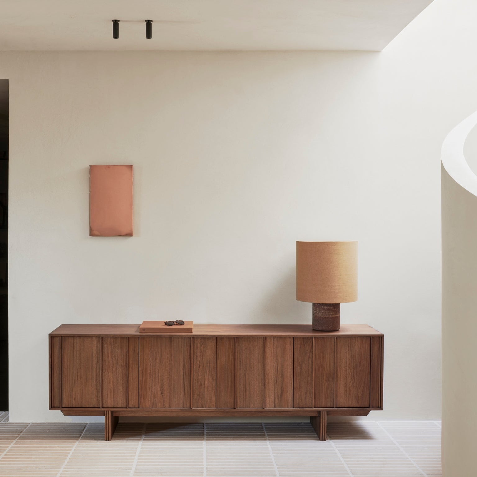 Ethnicraft Pillar Sideboard, FSC-certified solid wood furniture by Belgian brand