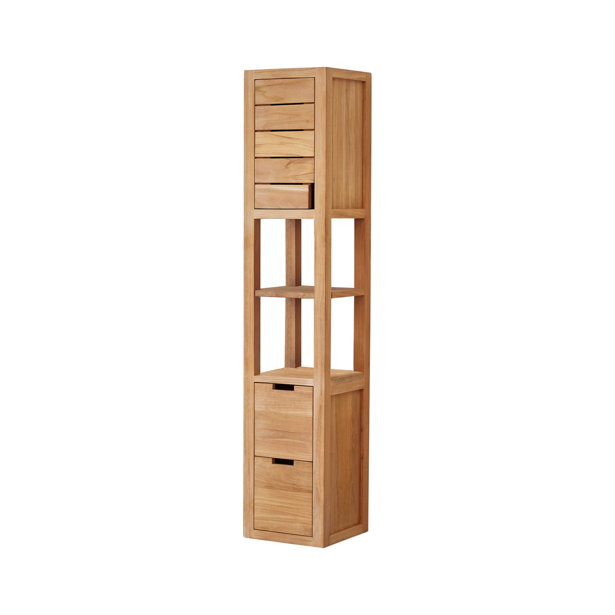 Serena teak bathroom cabinet, additional close-up detail
