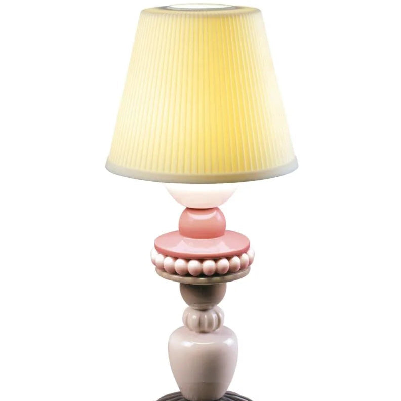 Lladró Sunflower Firefly Table Lamp in handcrafted porcelain, from the Firefly collection, handcrafted in Valencia since.