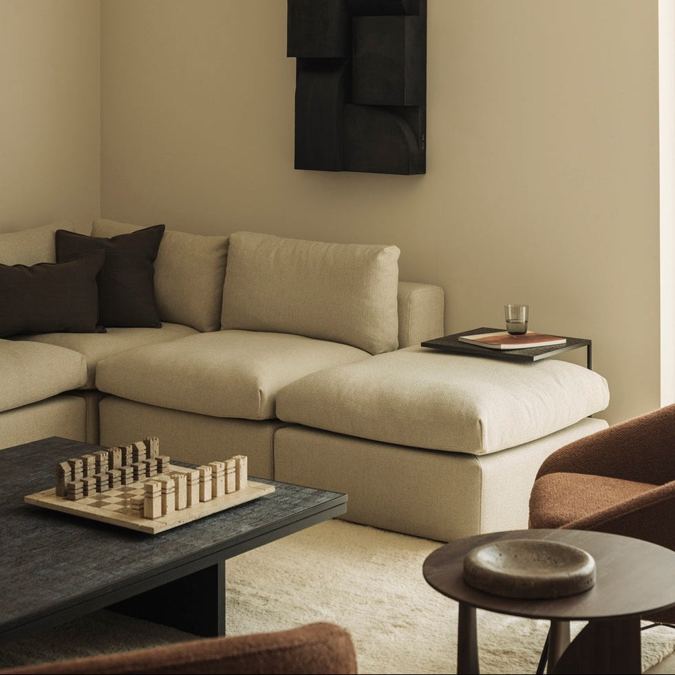 Ethnicraft Triptic Side Table, FSC-certified solid wood furniture by Belgian brand