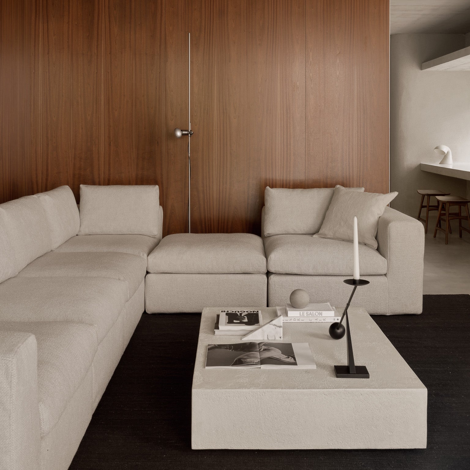 Ethnicraft Mellow Modular Sofa with FSC-certified solid wood frame, Belgian design